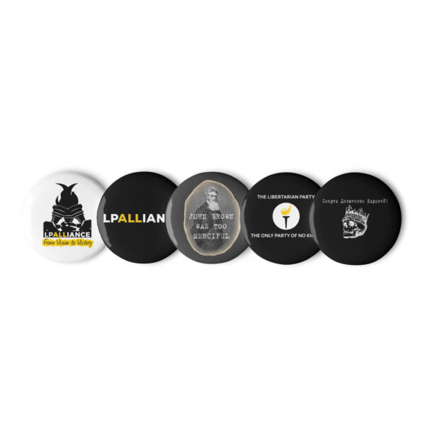 Set of pin buttons